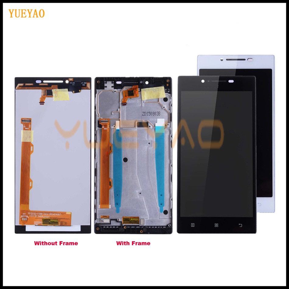 Für Lenovo P70 Anzeige LCD berühren Bildschirm Digitizer Montage mit Rahmen P70-A P70-T Ersatz 5.0 'Für Lenovo P70 Anzeige