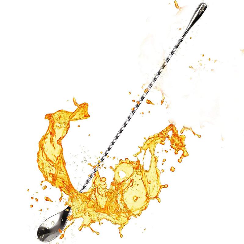 Bar Löffel Edelstahl einstellen Von 6 Professionelle Cocktail Mischen Löffel Bar Werkzeug Japanischen Stil Träne Ende