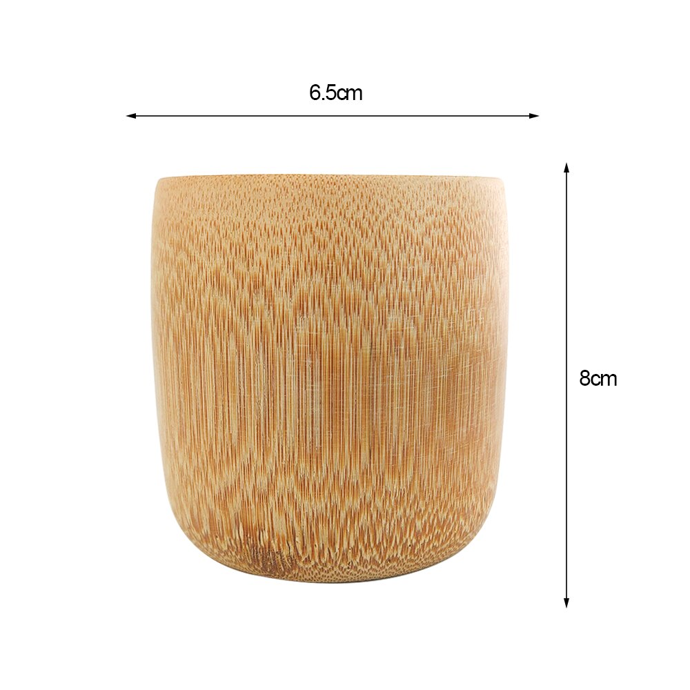 Hause Japanischen Stil Natürliche Bambus Tasse Tee Tassen Grün Natürliche Reine Handgemachte Bambus Tee Tassen Wasser Tasse Bambus Runde Tee tassen