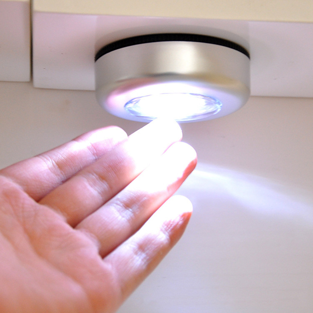 Mini LED Nacht Licht Tragbare Energiesparende Reise Camping Birne Auto Schrank Schrank Schrank Küche Treppen Wc WC Zauberstab Lampe