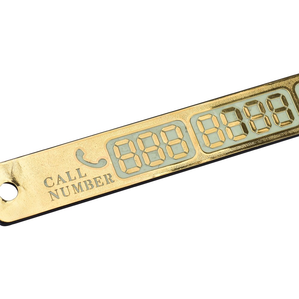 Temporäbetreffend Auto Leuchtende Parkplatz Karte Telefon Anzahl Karte Benachrichtigung Nacht Licht Sauger Platte Auto Styling Telefon Anzahl Karte CA