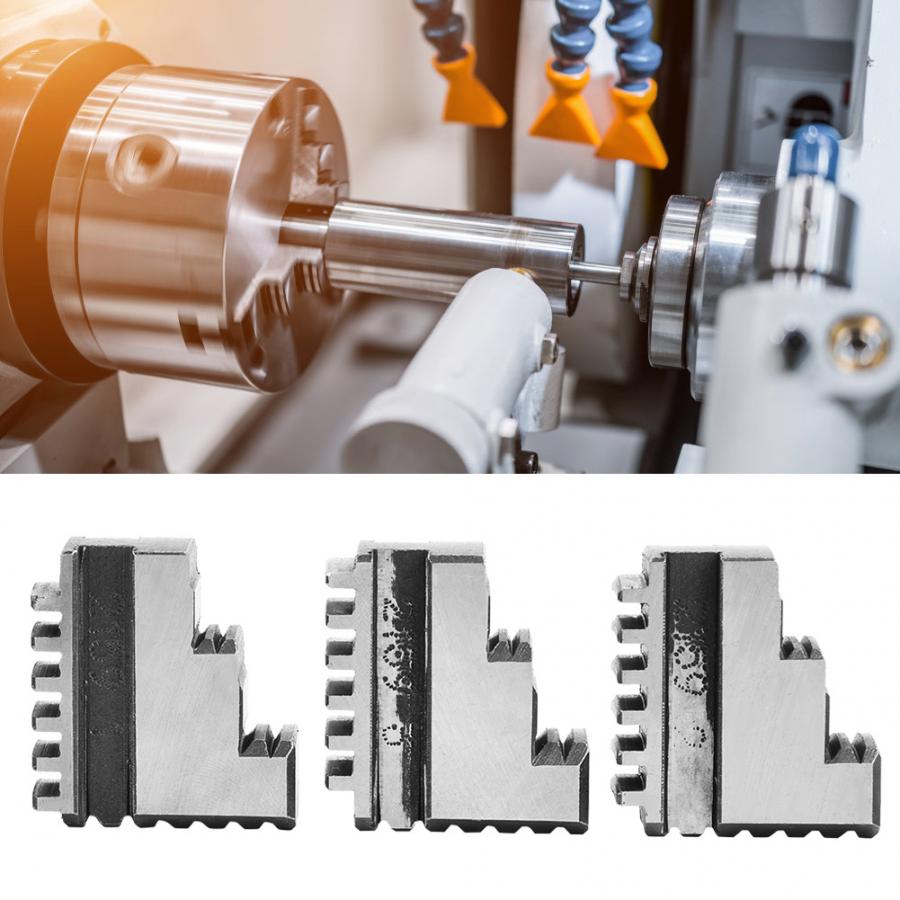 Drehmaschine Futter 3 Stck K11-100 Interne Kiefer 4in Futter 20CrMnTi Hohe Festigkeit Lange lebensdauer Spannfutter Kiefer Bieten