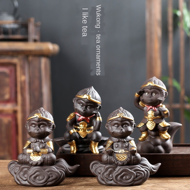 Lila Tee Ornamente Boutique Dekoration Großartig Salbei Gleich Himmel Tee Zubehör Schreibtisch einstellen Bao Hexiao Aussetzt Tee Tee Haustier