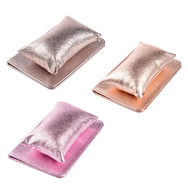 3 farbe Professionelle Nagel Kissen Kissen Halfter Bunte Weiche Pu Leder Hand Arm Rest einstellen Nagel Kunst Salon Manikübetreffend werkzeug (Gehen