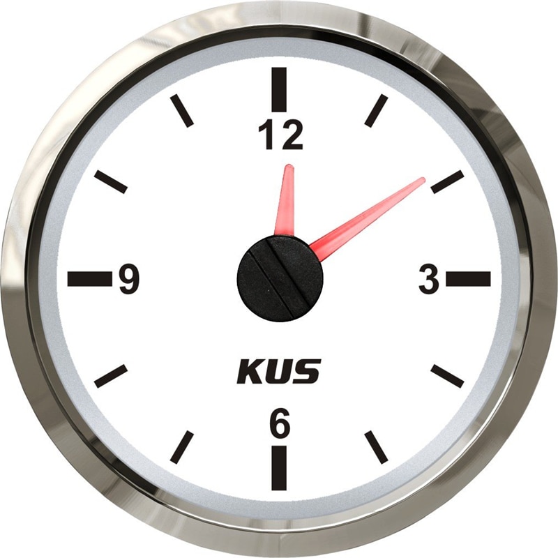 Uhr Tisch Uhr Messgerät 52mm Wasserdichte Hourmeters 12v / 24v Zeit Messgeräte passen für Auto Stiefel Motor- Hause Universelle