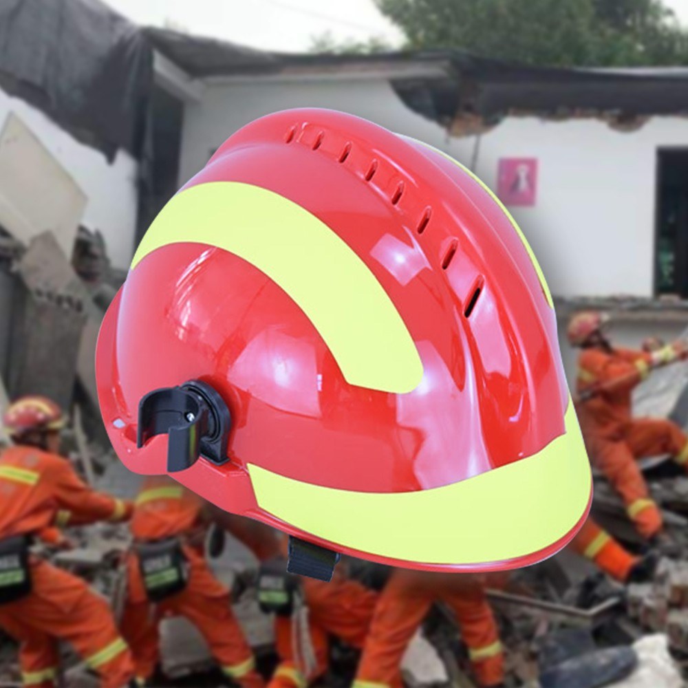 Notfall Rettungs Helm Feuerwehr Sicherheit Helme Arbeitsplatz Feuer Schutz Harte Hütte Schutzhülle Anti-auswirkungen Wärme-beständig