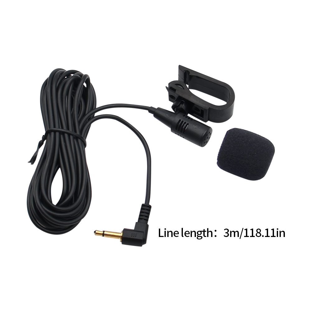 Profis Mini Mikrofon für Auto Audio- 3,5mm Jack Stecker Mic Stereo verdrahtet Externe Mikrofon für GPS Auto DVD Radio