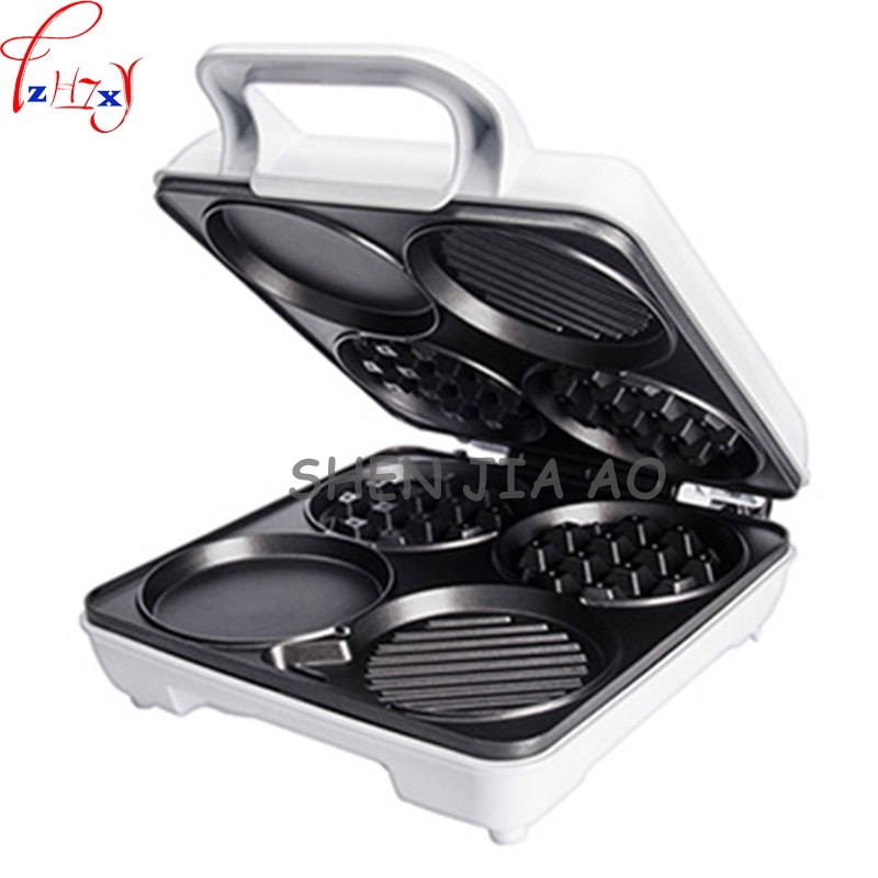 Heimat multi-funktionale waffel maschine frühstück maschine vier-See frühstück maschine 1000 W Muffin maschine 220 V 1000 W 1 pc