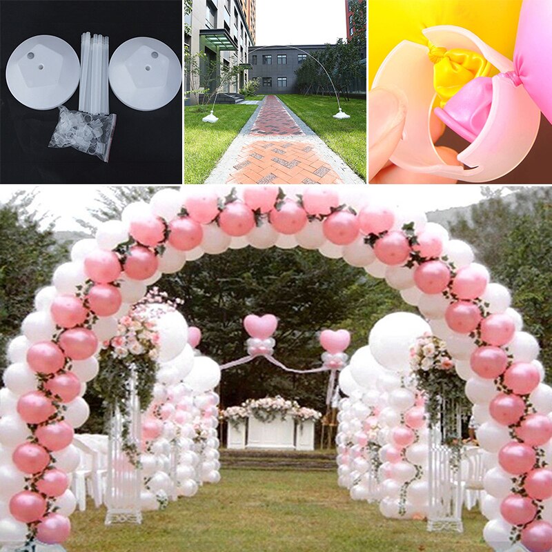 1 einstellen Ballon Spalte Bogen Basis Aufrecht Pole Anzeige Ständer Hochzeit Party Dekor Ballon Bogen DIY Zubehör Für Hochzeit Party