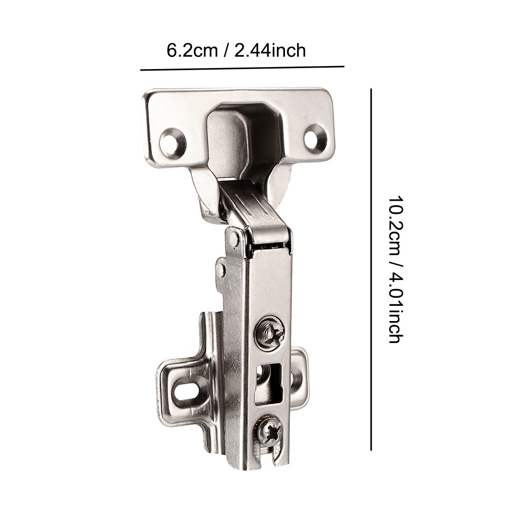 10Stck Scharnier Edelstahl Hydraulische Schrank Tür Scharniere Dämpfer Puffer Weichen Schließen Küche Schrank Möbel Volle/einbetten