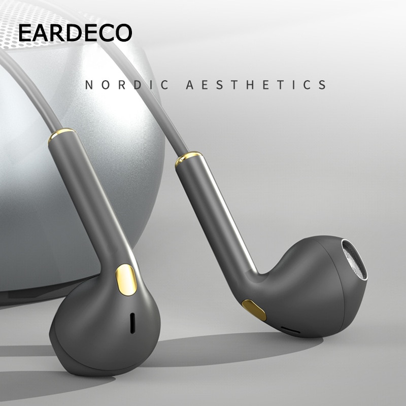 EARDECO verdrahtet praktisch Kopfhörer Bass in Ohr Kopfhörer mit Mic Musik Kopfhörer Earbuds Stereo Sport Kopfhörer Headset für Telefon