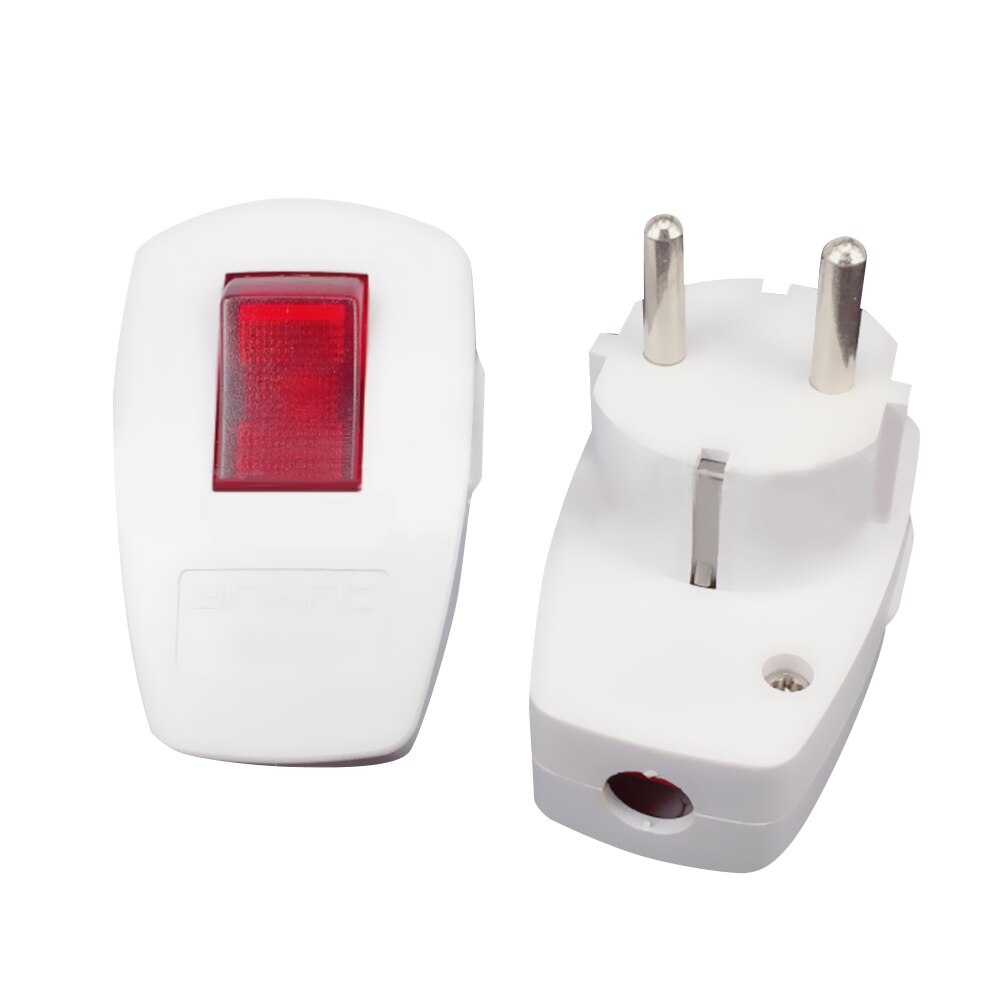 250V 10A EU CEE 7/7 Standard Adapter Receptaclee wireable Energie Stecker Wih Energie Swtich
