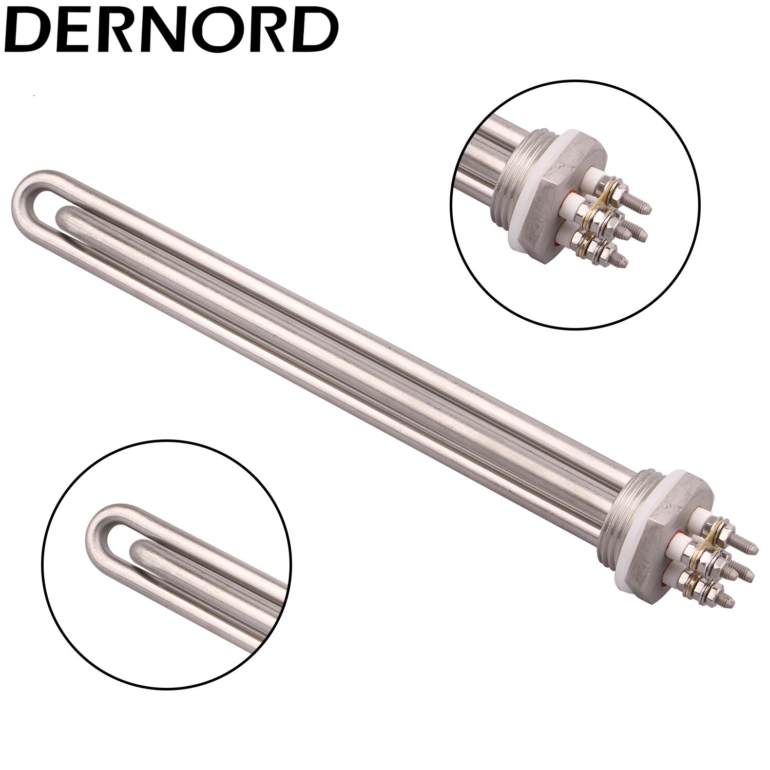 U Typ SUS304 240 v 2400 Watt Elektrische Heizung Element Heizung Rohr Heizung Element mit 1 zoll BSP Gewinde Eintauchen heizung