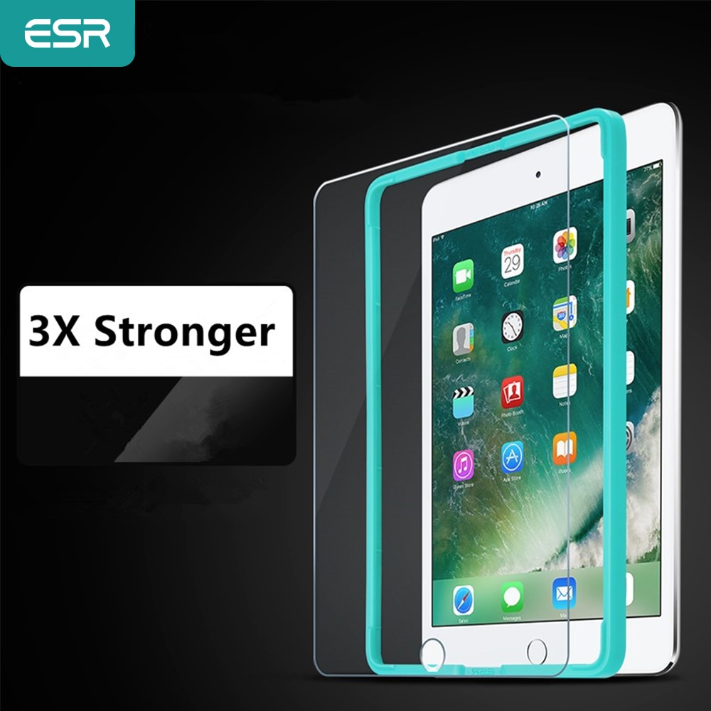 Bildschirm Schutz für iPad /Luft/Luft 2/Profi 9.7, ESR verdreifachen Festigkeit Gehärtetem Glas Film mit Freies Applikator für iPad 9,7