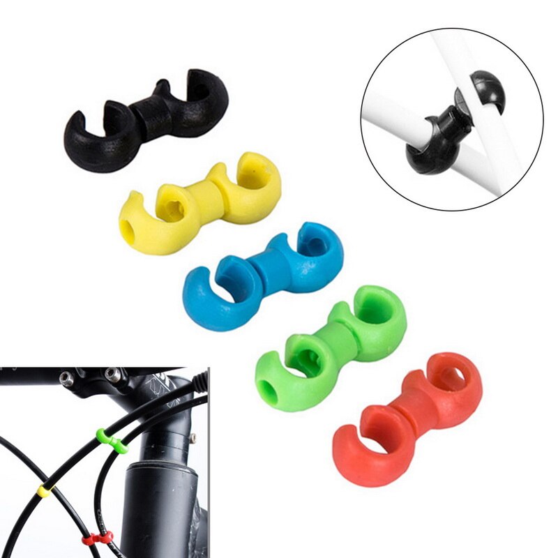 20 stücke Fahrrad MTB Brems Kabel S Stil Clips Schnalle Schlauch führen Fahrrad Kreuz Linie Clip Fahrrad Kleine Artikel Verschlüsse fahrrad Zubehör