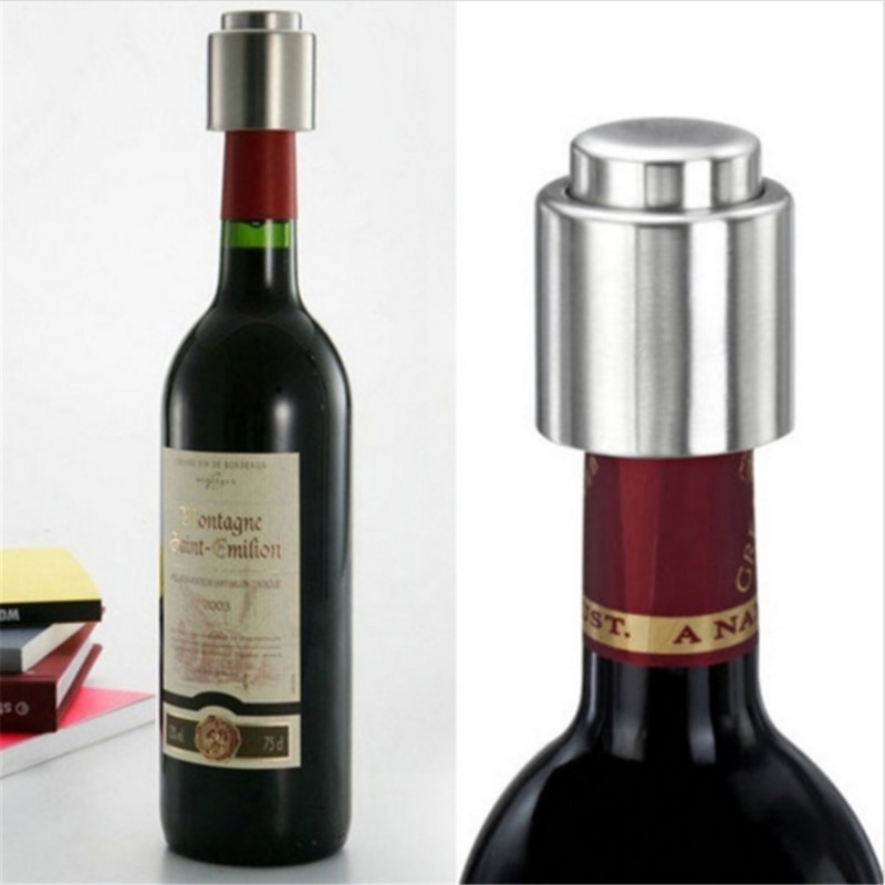 Edelstahl Drücken Typ Wein Stopper Vakuum Wein Kappe Abdichtung Maschine Frische Stock Werkzeug Flasche Kappe Küche Zubehör