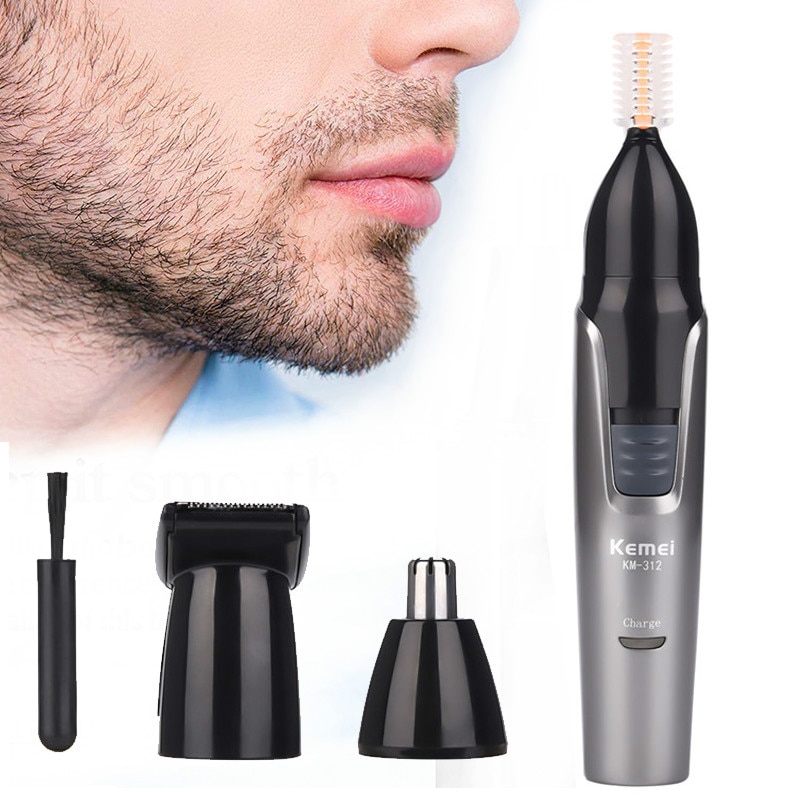 Ohr Und Nase Haarentferner Für Männer Rasierer Bart Gesicht Augenbrauen Trimmer Pflege 3 in 1 Bausatz , Mens Rasierer