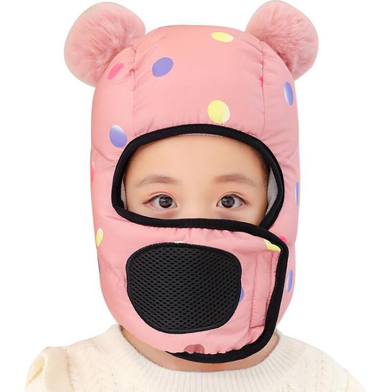Doitbest 2 zu 6 jahre alt-30 ℃ Jungen mädchen Mützen Bomber Hütte pelz Schützen Nacken ohren Art Winter freundlicher mädchen Earflap Kappen