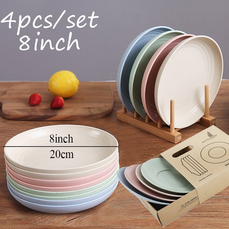 8-zoll Platte Obst Erzähler Nachtisch Geschirr Beliebte Salat Platte Sushi Spaghetti Steak Salat Container Kreative Obst gericht