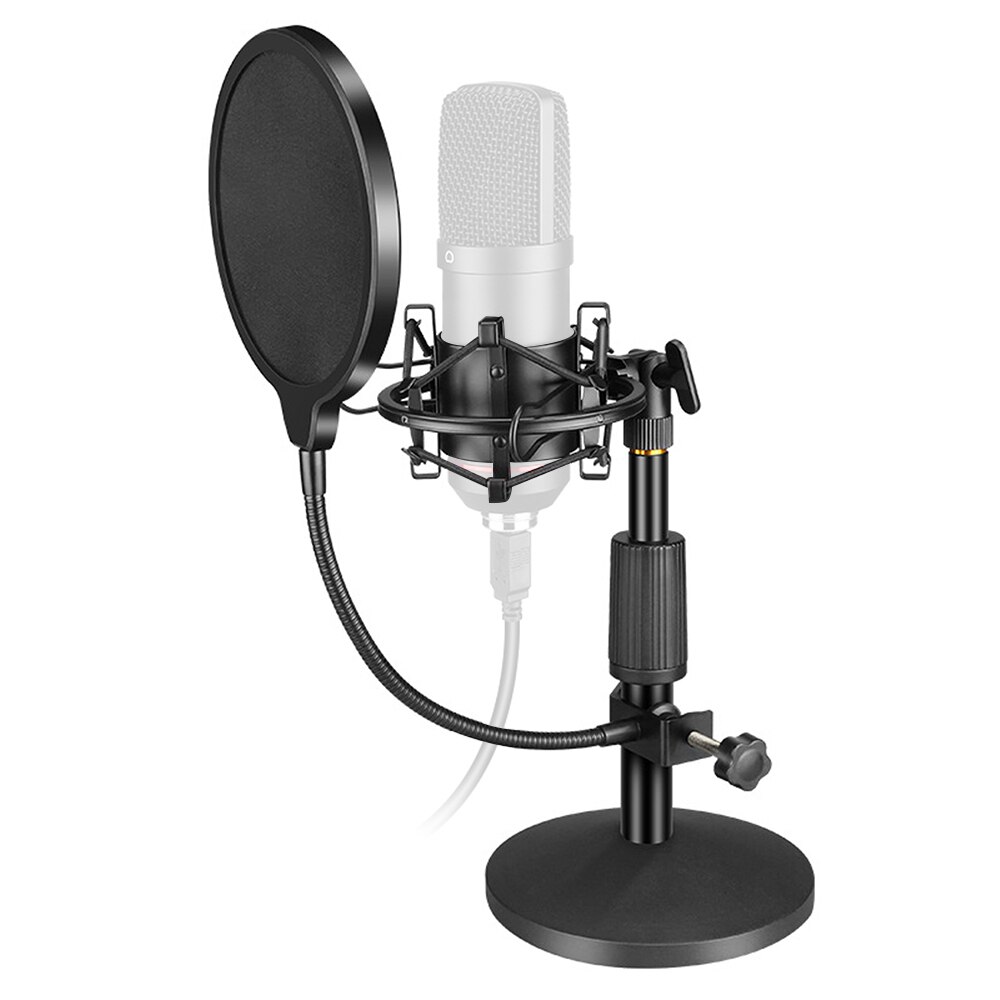 Bm 800 Kondensator Mikrofon Tabletop Ständer Schock montieren Universal- USB Computer Mikrofon Halfter Pop Filter Schweren Metall Basis