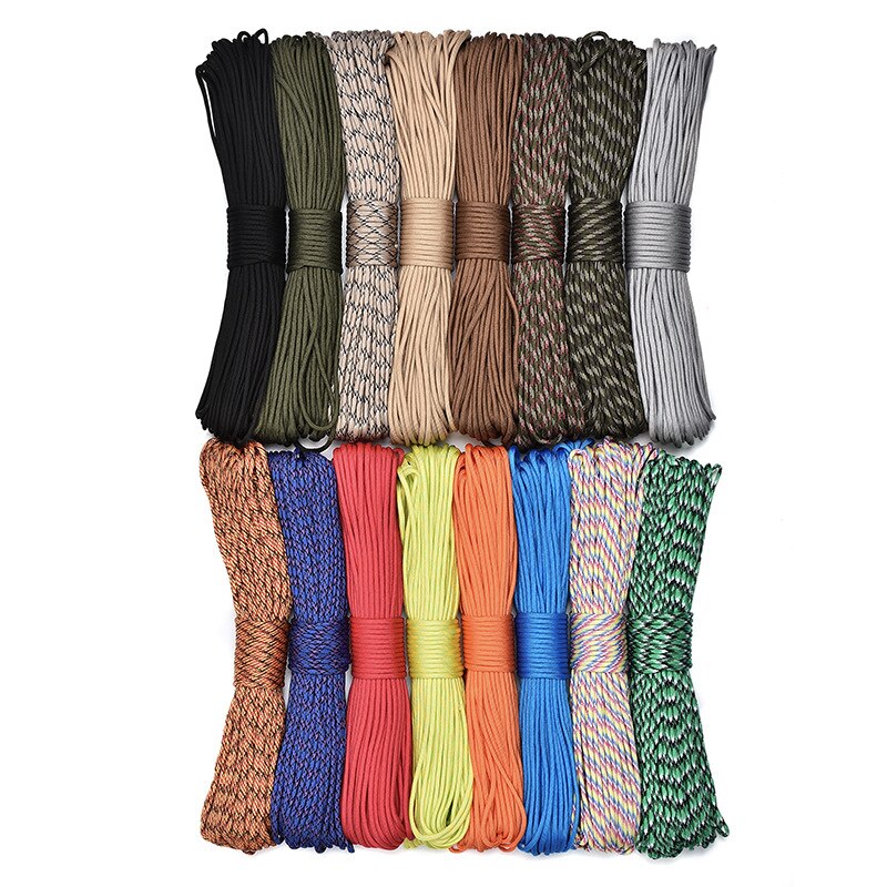 30M Dia.4mm 9 stehen Kerne Paracord für Überleben Fallschirm-schnur Schlüsselband Camping Klettern Camping Seil Wandern Wäscheleine
