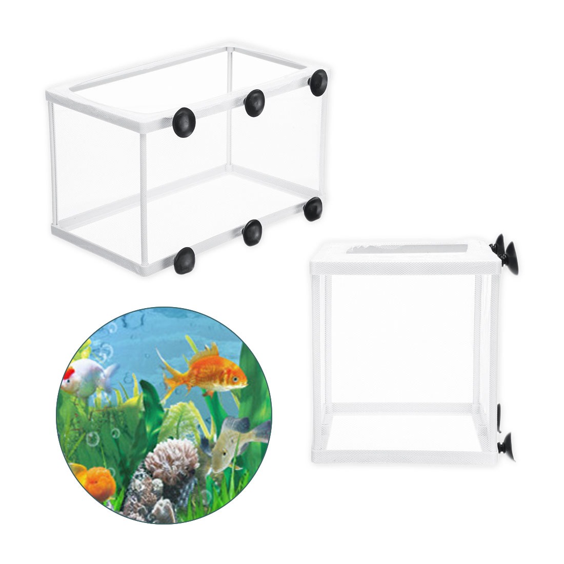 Fisch Zucht Inkubator Netz Hängen Fisch Brüterei Isolation Kasten für Aquarium Zubehör trennen Isolation