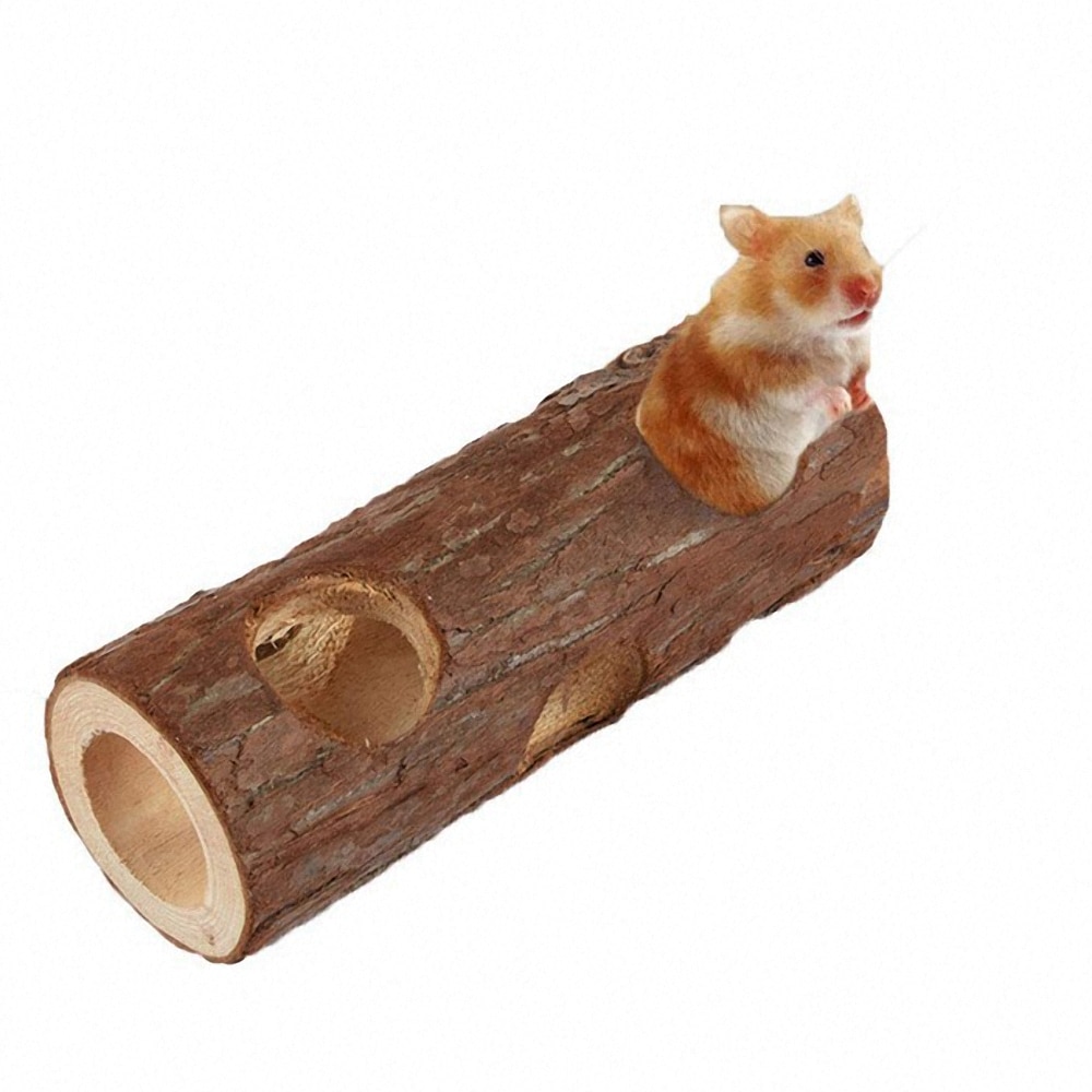 15/20cm Kleine Haustier Tunnel Spielzeug Natürliche Holz Hamster Tunnel ÜSpund Rohr Kauen Spielzeug Lustige Kaninchen Ratte Guinea schwein Kauen Biss Spielzeug