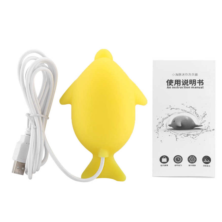 Mini Tragbare USB Ultraschall Waschmaschine Dreh Wäsche Reiniger Unterlegscheibe