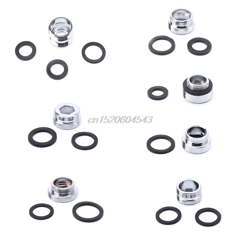 Solide Metall Adapter Außerhalb Gewinde Wasser sparen Küche Wasserhahn klopfen belüfter Stecker Küche Wasserhahn Adapter Wasserfilter R09