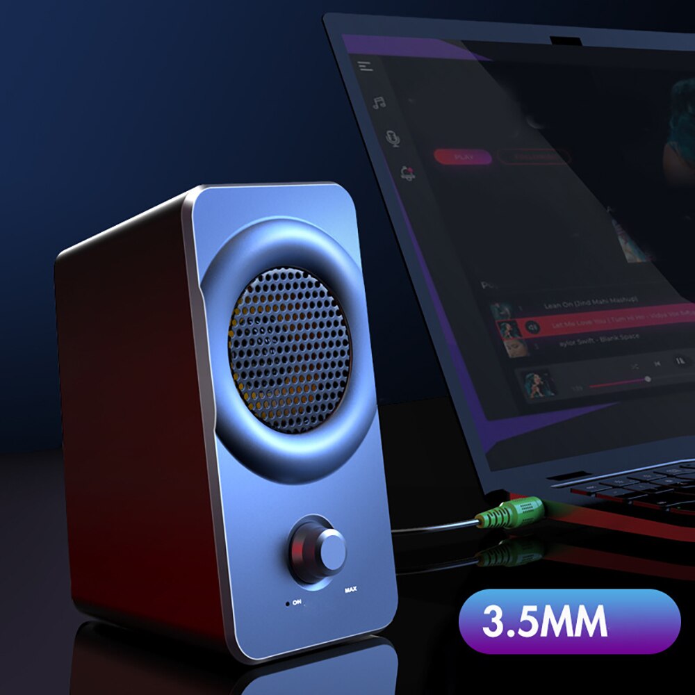 Schreibtisch-Lautsprecher Mit 3,5mm Stecker schockierend Klang Für Wohnzimmer Schlafzimmer Studio Lautsprecher Einfach Zu Bedienen