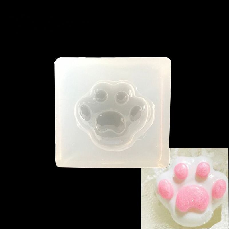 UV Harz Schmuck Flüssigkeit Silikon bilden Bärentatze Förmigen Silikon Ebene Pfote Harz Formen Für DIY Anhänger Charme, Der Schmuck