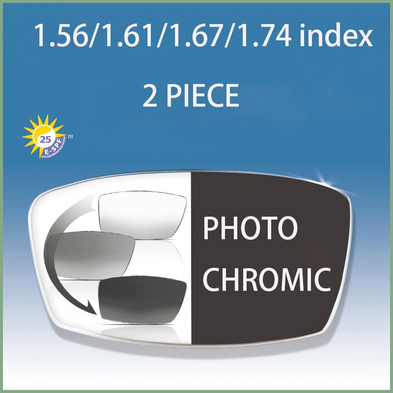 2 stück 1,56 Index Objektiv Anti Blau Strahl 1,61 1,67 1,74 Index + 400 zu-100 0 Lesebrille linsen Myopie-100 150 200 -250