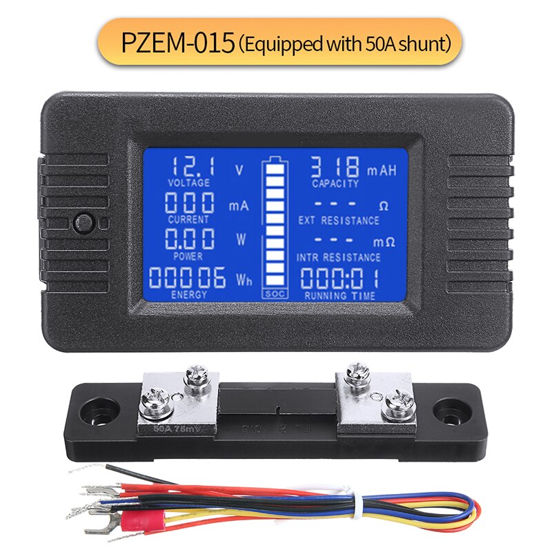 Digitale Batterie Tester Analyzer RC Batterie Kapazität Prüfer Spannung Monitor Tester Energie Verbrauch LCD Anzeige