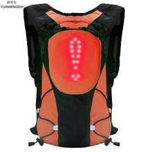 YUANMINGSHI Hohe Sichtbarkeit Reflektierende Radfahren Sicherheit LED Rucksack Tasche Mit Fernbedienung für Nacht Radfahren Sicherheit Rucksack