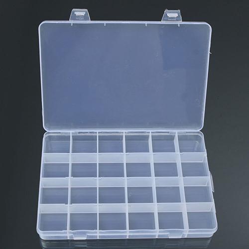 24 fächer Kunststoff Kasten fallen Schmuck Perle Lagerung Container Handwerk Organizer Kasten fallen Schmuck Lagerung Container Kasten fallen