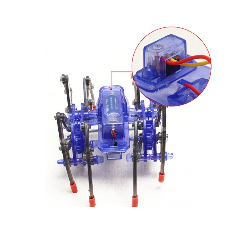 DIY Montieren ligent Elektrische Spinne Roboter Spielzeug Pädagogisches DIY Bausatz Montage Gebäude Puzzle Spielzeug