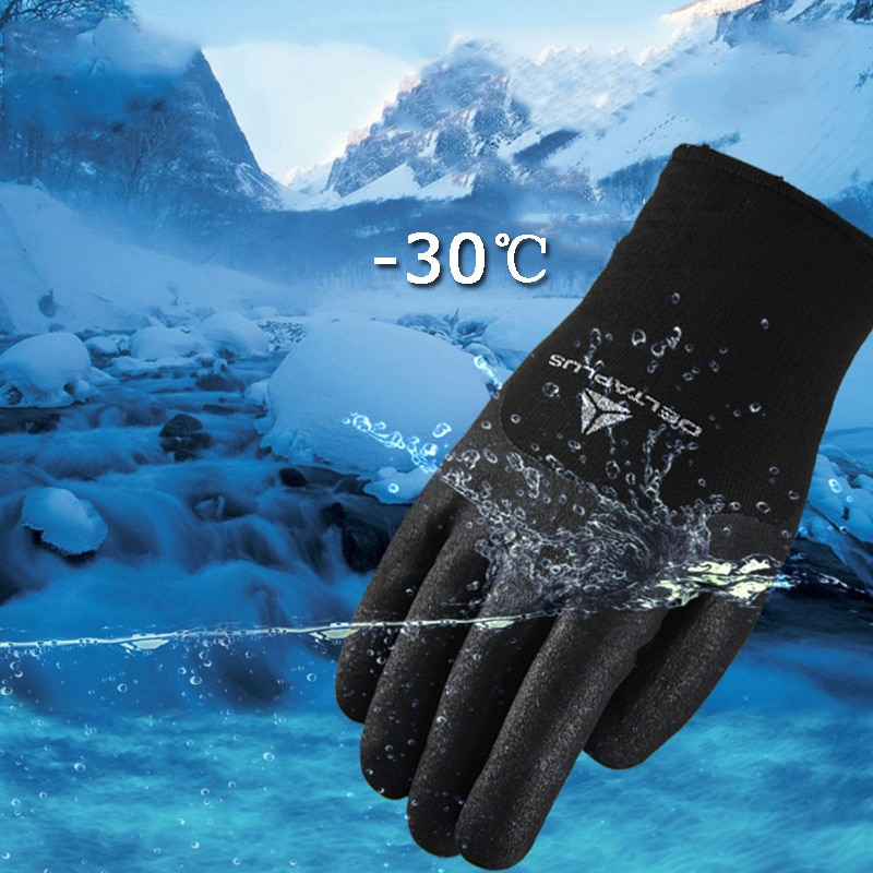 Winter Handschuhe-30 Grad Nitril Anti-Niedrigen Temperatur Handschuhe warm tragen Beständig Arbeiten Reiten Ski Winddicht Sicherheit Handschuhe