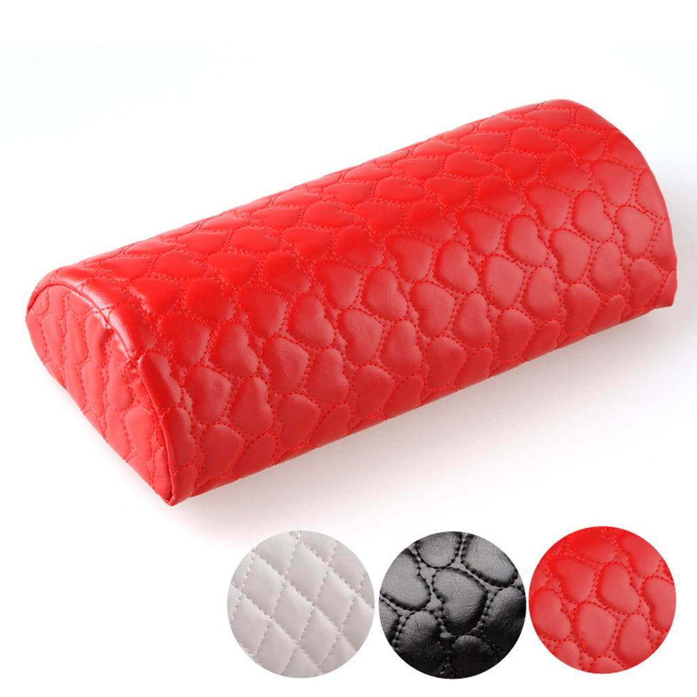 Liebe Herz Weiche Faux Leder Nagel Kunst Kissen Manikübetreffend Hand Arm Rest Kissen Weiche Manikübetreffend Nagel Werkzeug Ausrügestochen für Nagel kunst