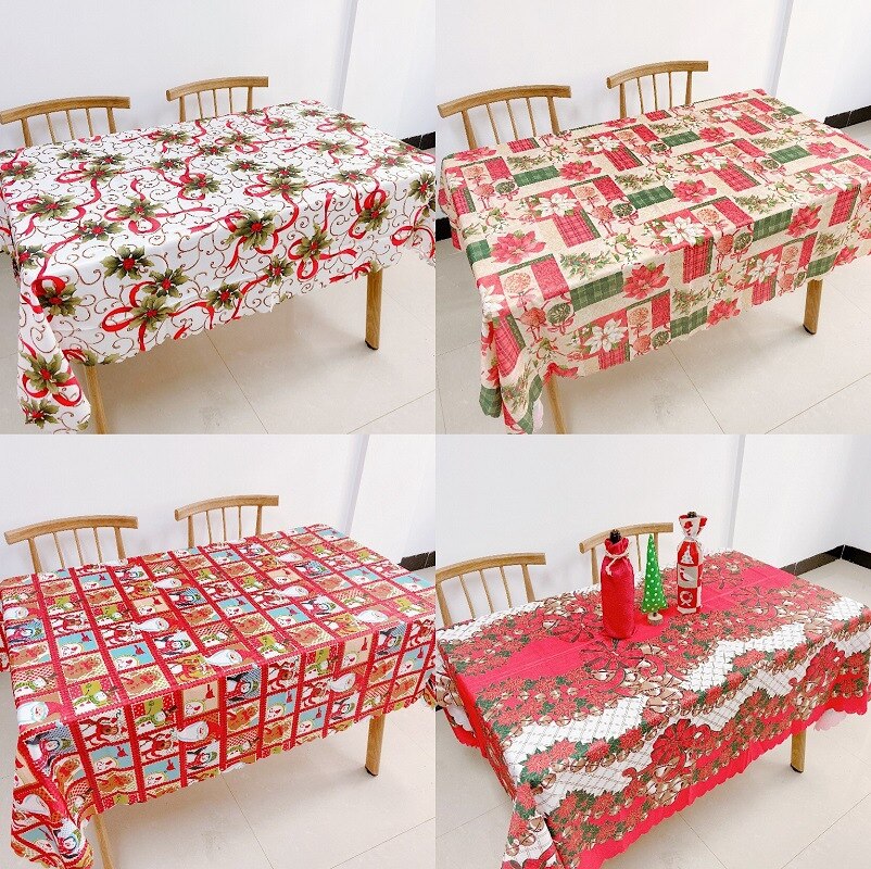 weihnachten Tischdecke Küche Esstisch Dekorationen Neue Jahr Zu Hause Rechteckigen Party Tisch Abdeckungen Weihnachten Ornamente