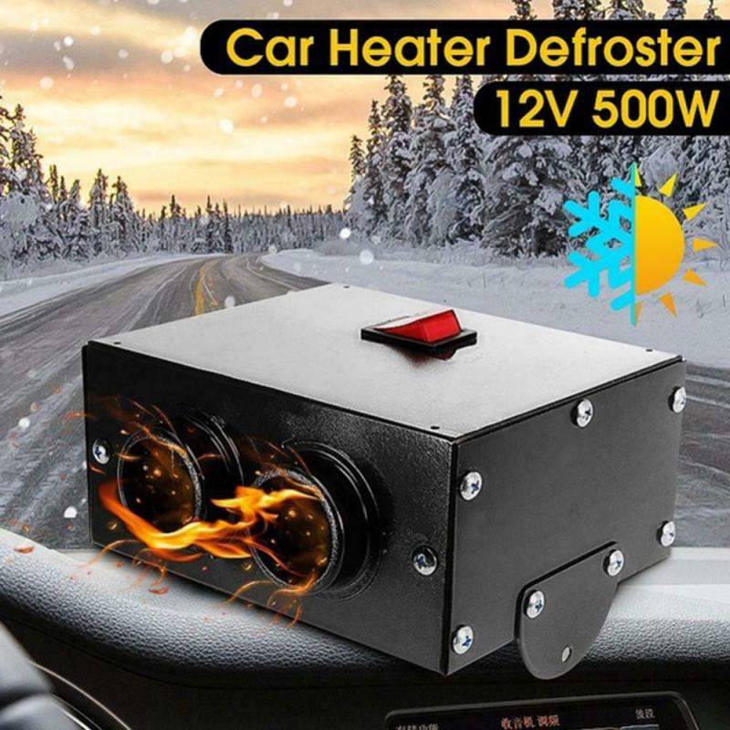 500W 12V /24V 2 See Auto Fahrzeug Lüfter Heiße Warme Heizung Windschutz Demister Defroster 2 in 1 Tragbare Auto Auto Lieferwagen Heizung