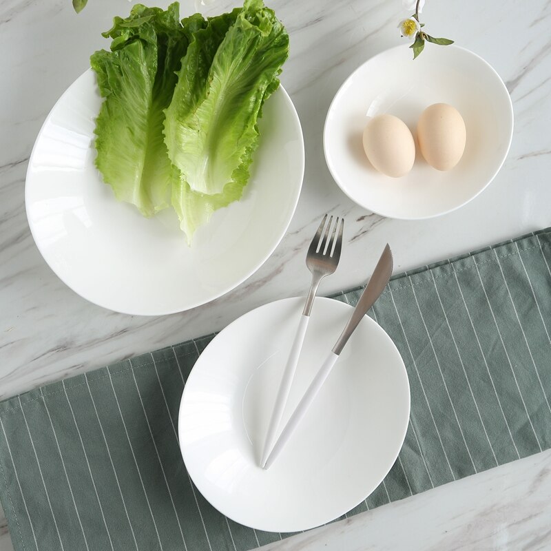 9,5 zoll, schlicht Weiß Knochen China große Oval schalen, abendessen Gastronomie gericht für Nachtisch/obst Portion, porzellan geschirr