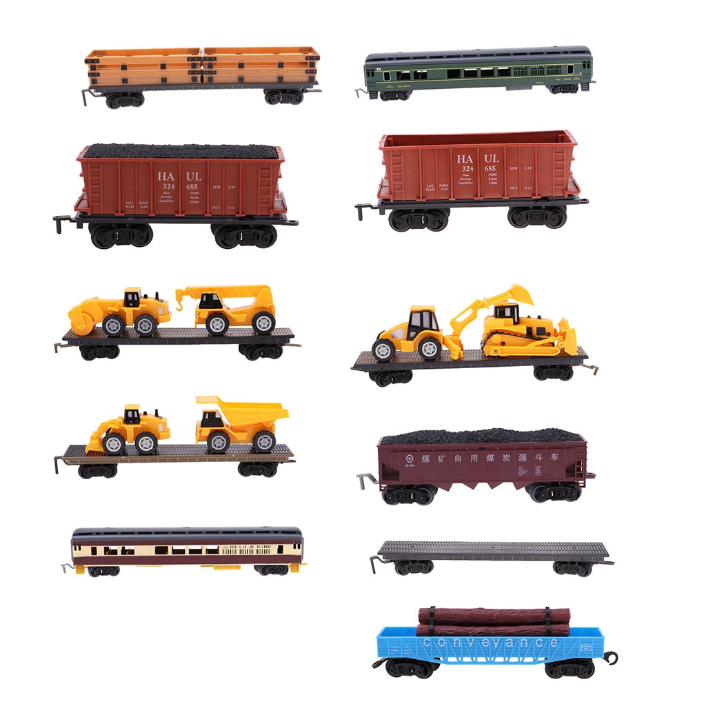 1:87 Simulation Zug Modell Spur Fracht Auto Eisenbahn Auto Zug Wagen