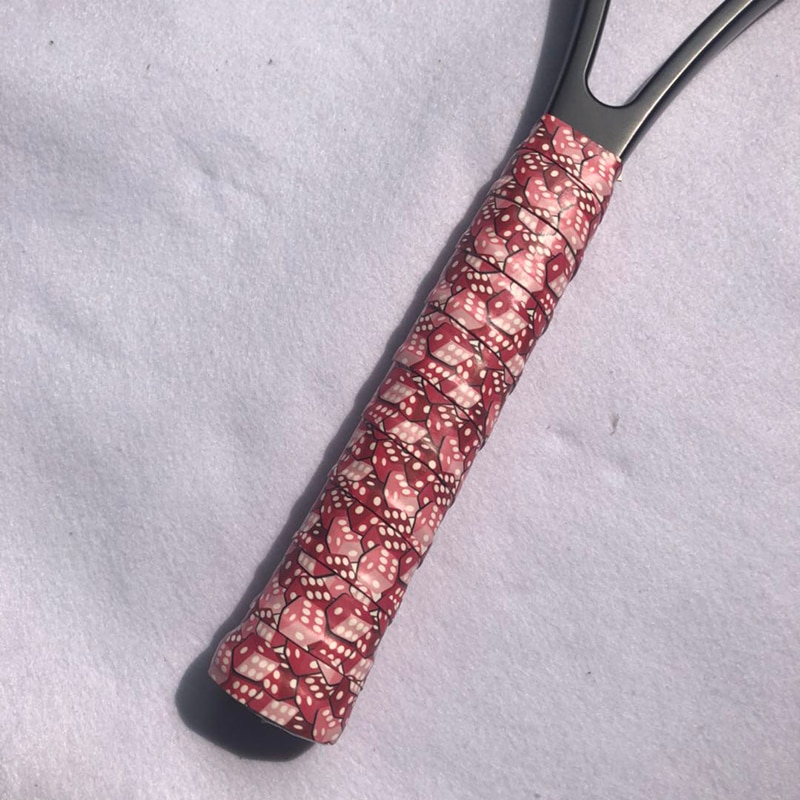 10 stücke ZARSIA druck neue Badminton griffbänder Tennis schläger griffbänder quetschen schläger griffe klebrige gefühl Badminton griffe