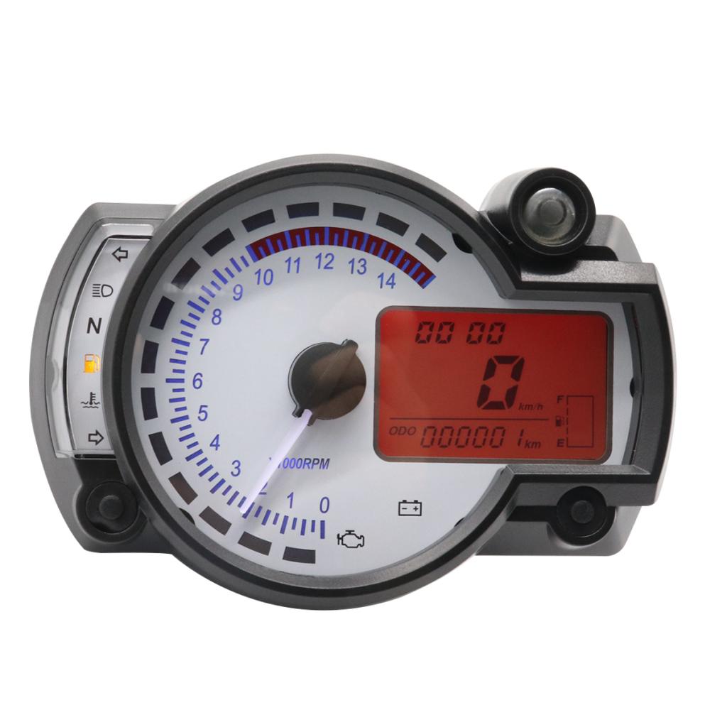 Motorrad Geändert LCD Lcd-Computer-geschwindigkeitsmesser-grüNe Tachometer-lehre