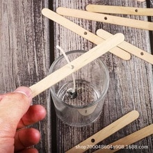 100 stücke Kerze Docht Halfter Wiederverwendbare Holz Kerze Dochte Zentrierung Befestigungs Gerät Hausgemachte Diy Kerzen Material Werkzeuge