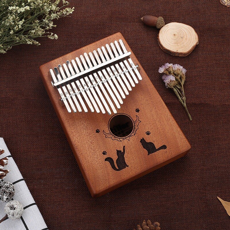 17-schlüssel Daumen Klavier freundlicher Kalimba Afrikanische Tasche Holz Musical Instrument Kalimba Daumen Klavier