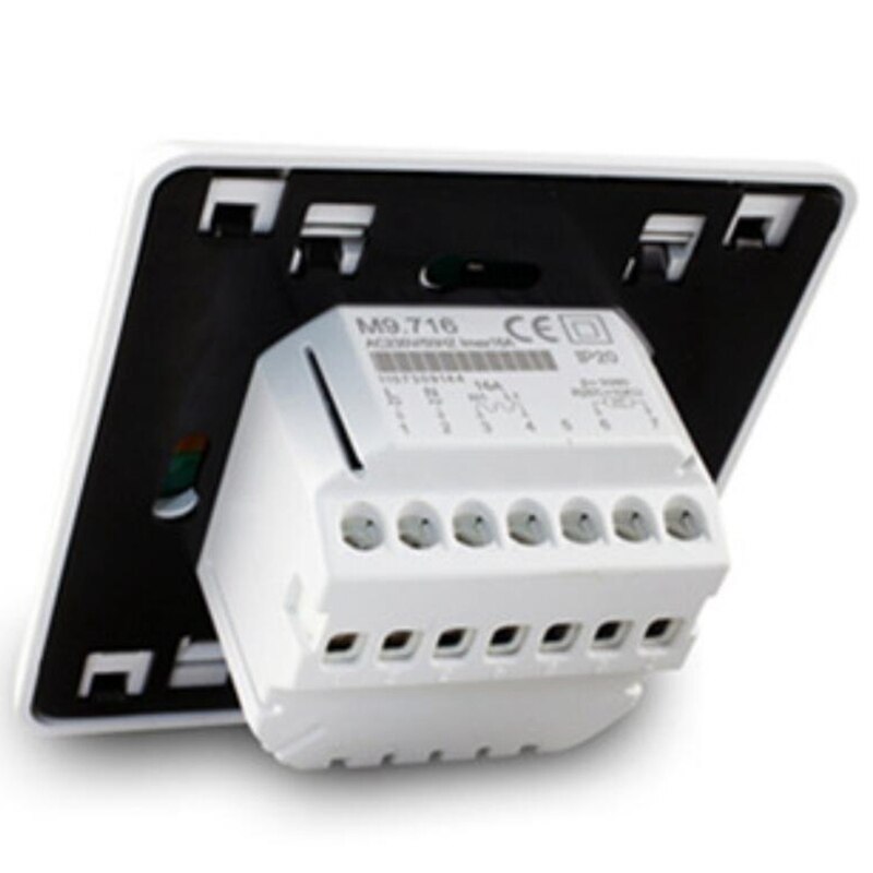 M 9,716 Kontaktieren Bildschirm Wöchentliche Programmierung Boden Heizung Thermostat Elektrische Heizung Elektrische Boden Heizung 16A