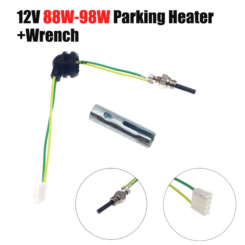12V 88W-98W Auto Auto Stiefel Parkplatz Heizung Keramik Stift glühen Stecker Für Eberspacher D2 D4 d4S Luft Diesel- Standheizung Teil w/Schlüssel