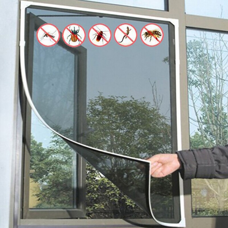 Moskitonetz Fenster Innen Insekt Fliege Bildschirm Tür Vorhang Gittergewebe Auf Fenster Klett Klebstoff Doppelseitiges Anti Moskito Netz Hause
