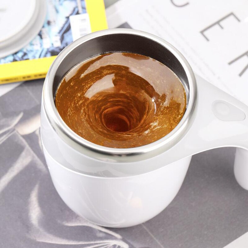 380ml Automatische Selbst Rühren Becher 304 Edelstahl Wasser Flasche Isolierte Misch Kaffee Tasse magnetisch Kontrolle Clever Kaffee Tasse